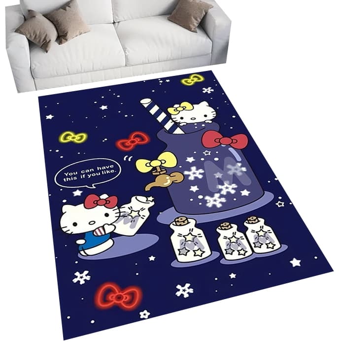Sanrio hello Kitty Tapete Estampado Sala De Estar Quarto Decoração De Casa De Banheiro