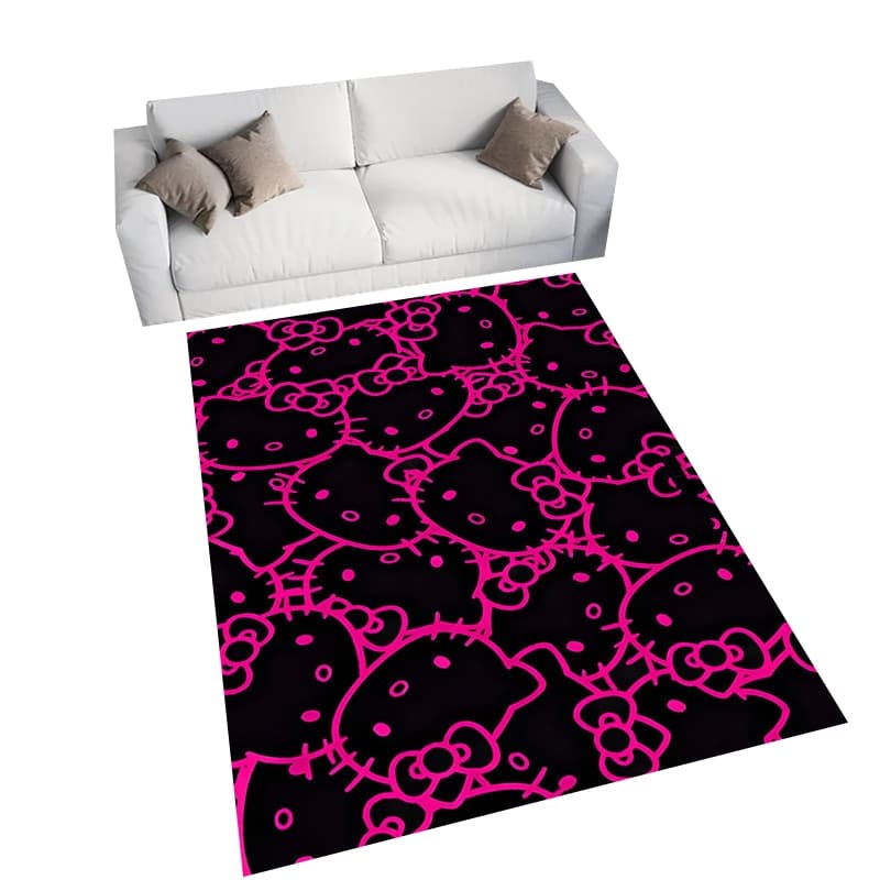 Sanrio hello Kitty Tapete Estampado Decoração De Casa Sala De Estar Quarto De Banheiro