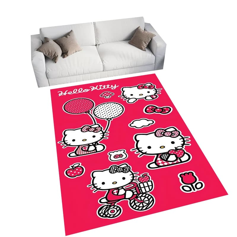 Sanrio hello Kitty Tapete Estampado Sala De Estar Quarto Decoração De Casa De Banheiro