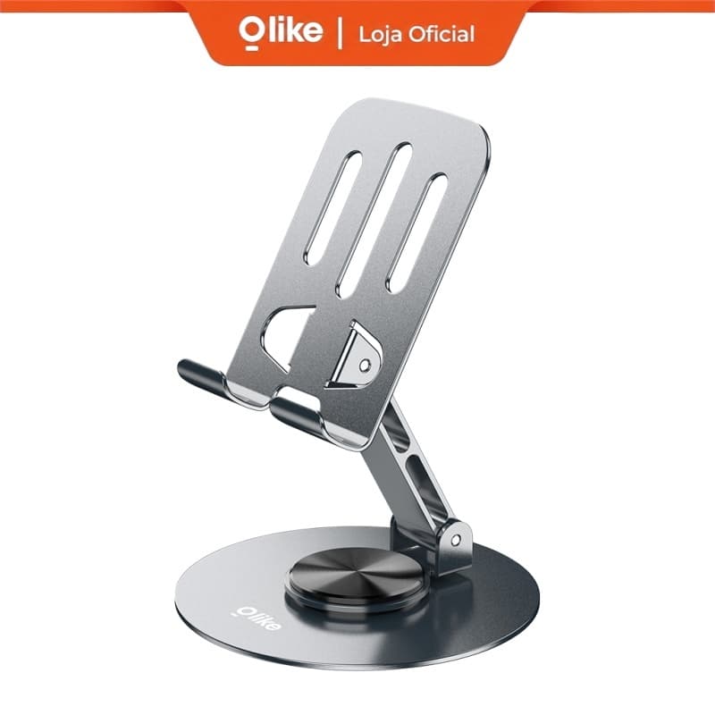 Suporte para celular Olike HC9 Mini dobrável giratório 360° para mesa em liga de titânio antiderrapante