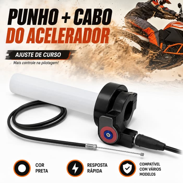 Adequado para CRF TTR Universal Liga de Alumínio Alça de Acelerador Rápido + Cabo de Acelerador