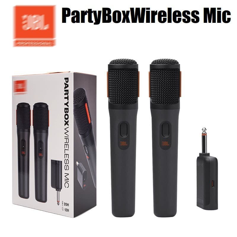 Microfone sem fio portátil JBLPartyBox MIC, microfone sem fio recarregável, sinal estável, microfone de kara
