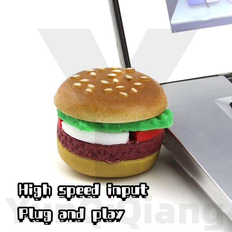 Bastão De Memória Portátil USB De Alta Velocidade À Prova D'água Estilo Hambúrguer 1GB 2GB 4GB 8GB 16GB 32GB 64GB 128GB