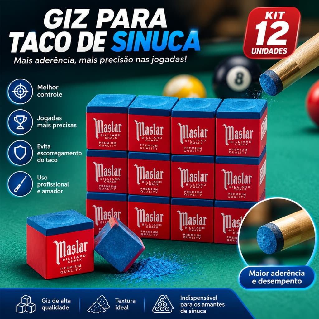 12/24 peças taco de bilhar Slock Chocolate em pó alta qualidade Bilhar profissional/amador