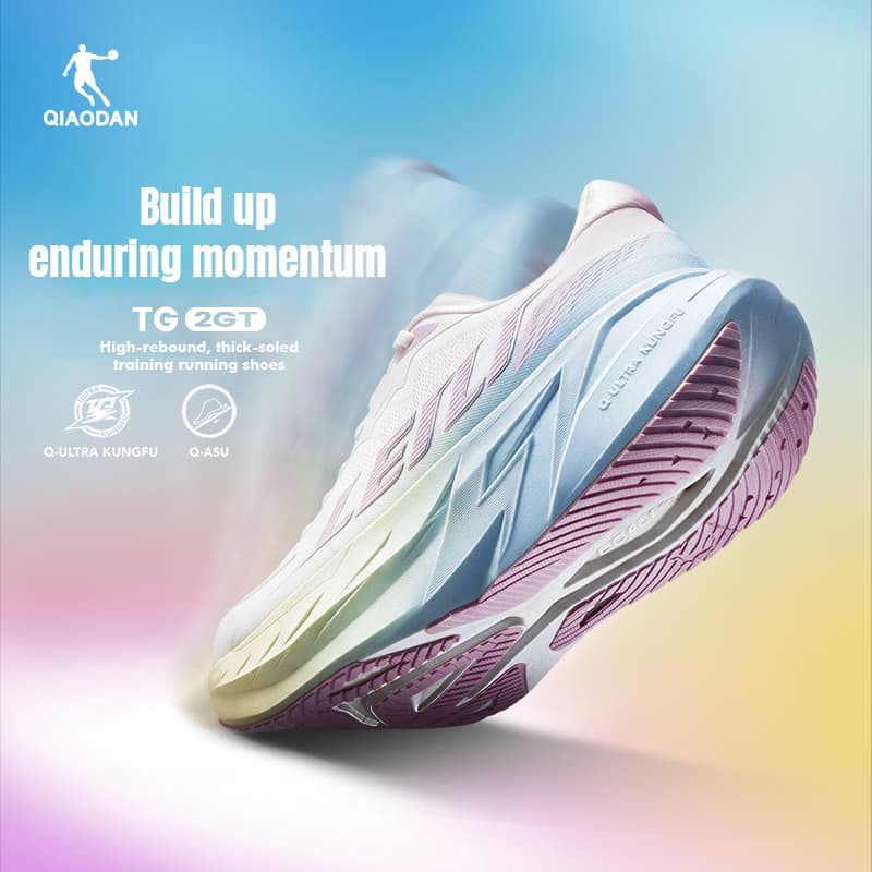 Qiaodan TG 2.0 GT Maratona Mulheres Tênis De Corrida Leve Desempenho Max Almofada QDB022264275