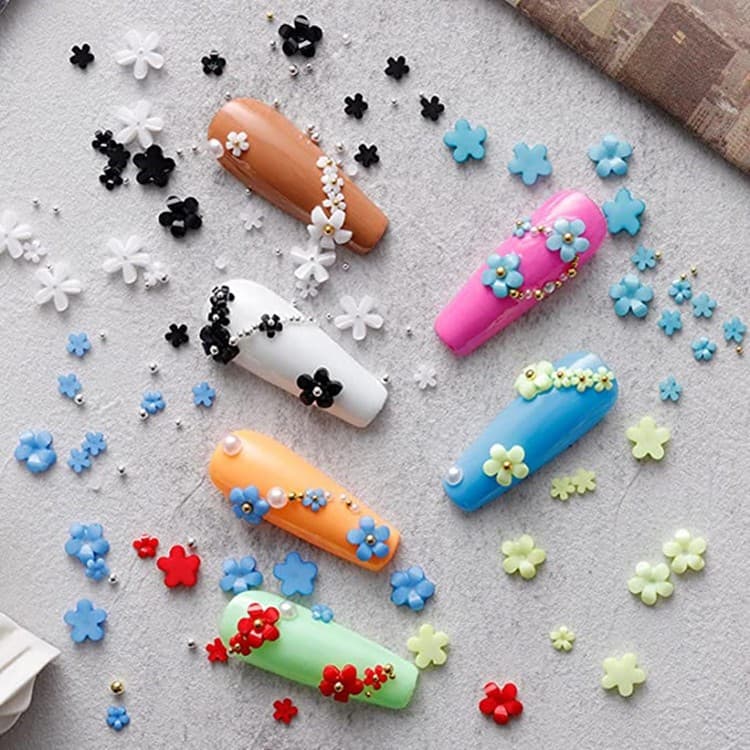3D Mini Charms De Unha Acessórios De Decoração Diy De Flor De Unha