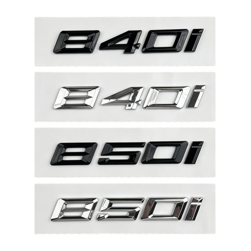 Adequado Para BMW Série 8 Emblema 840i 850i Número Da Cauda Traseira Adesivo Do Carro 4WD Deslocamento M Lateral