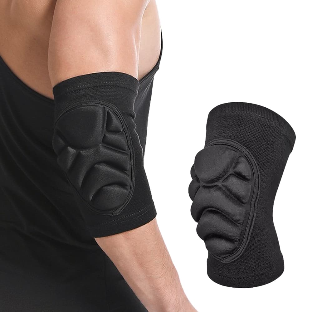Suporte de Cotovelo Elástico Equipamento de Proteção Esportiva Almofadas de Cotovelo de Malha de Esponja