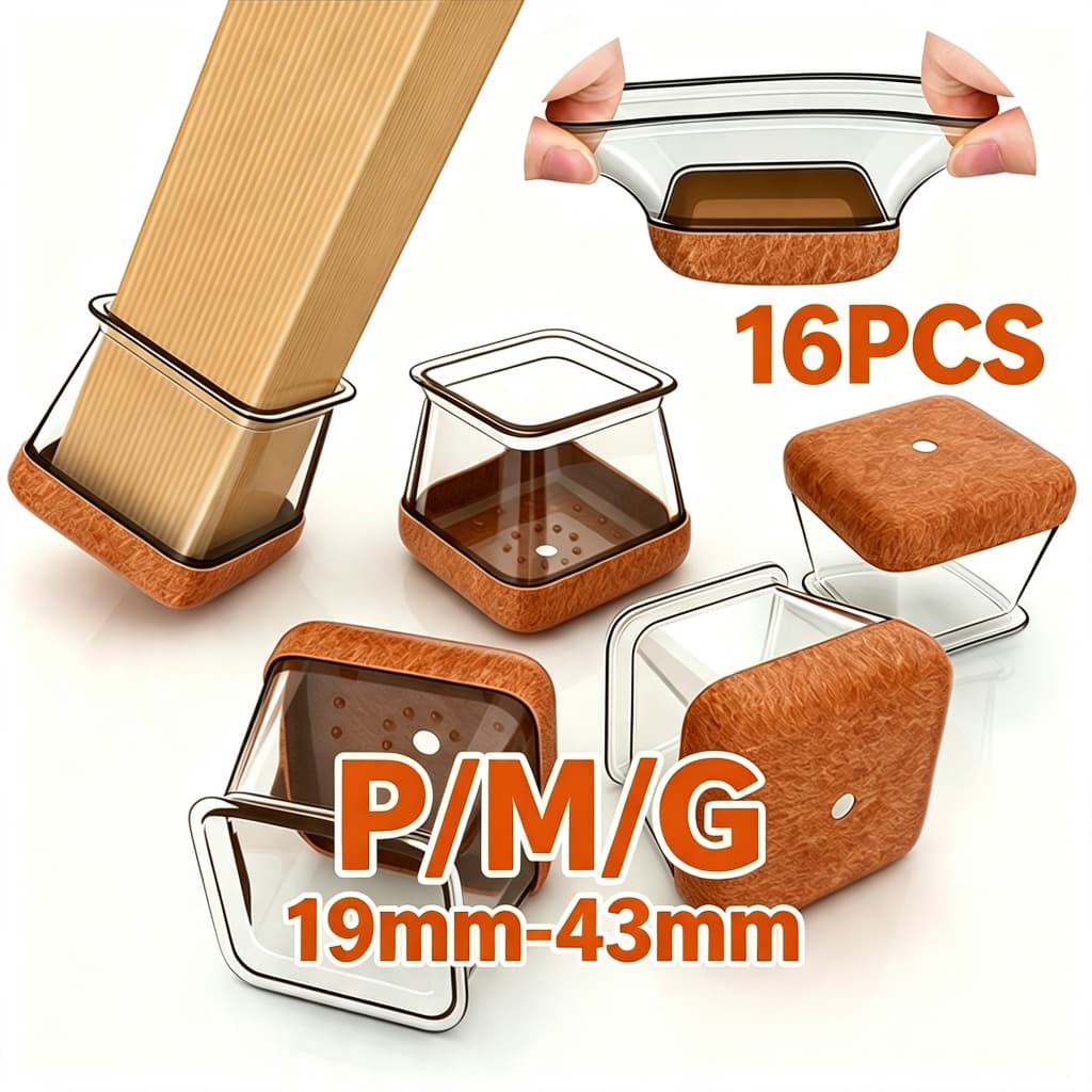 Kit 16/32 Peças Protetor Para O Pé Da Cadeira Mesa De Silicone