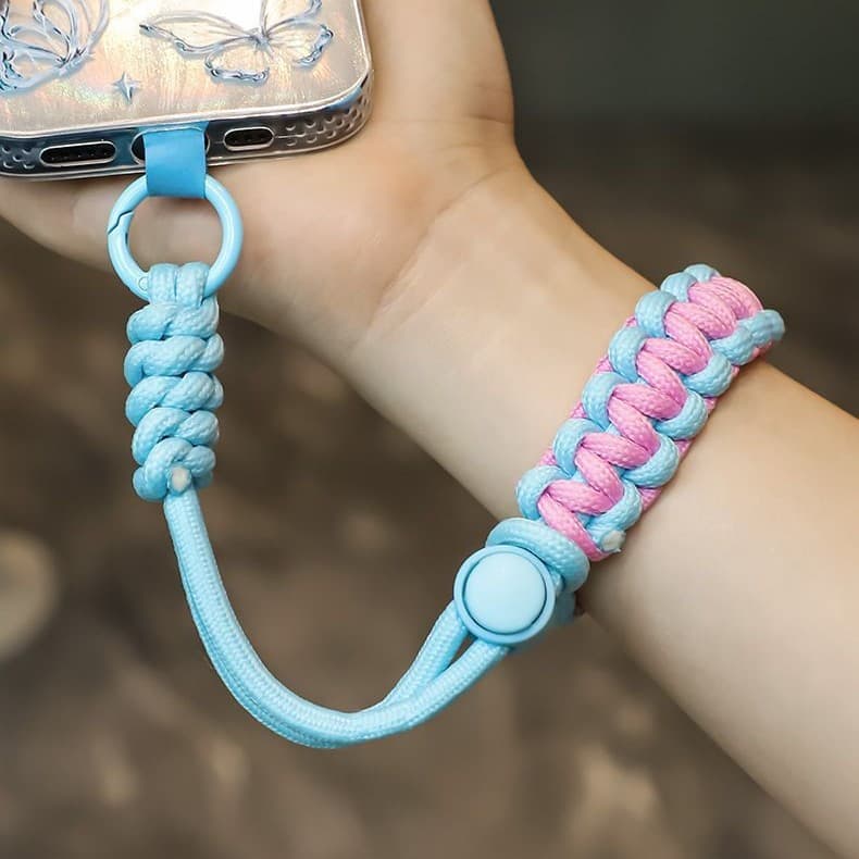 Cordão De Telefone Ajustável Feito À Mão , Alça De Pulso Universal , Cabo De Segurança Anti-Queda Para Esportes Ao Ar Li