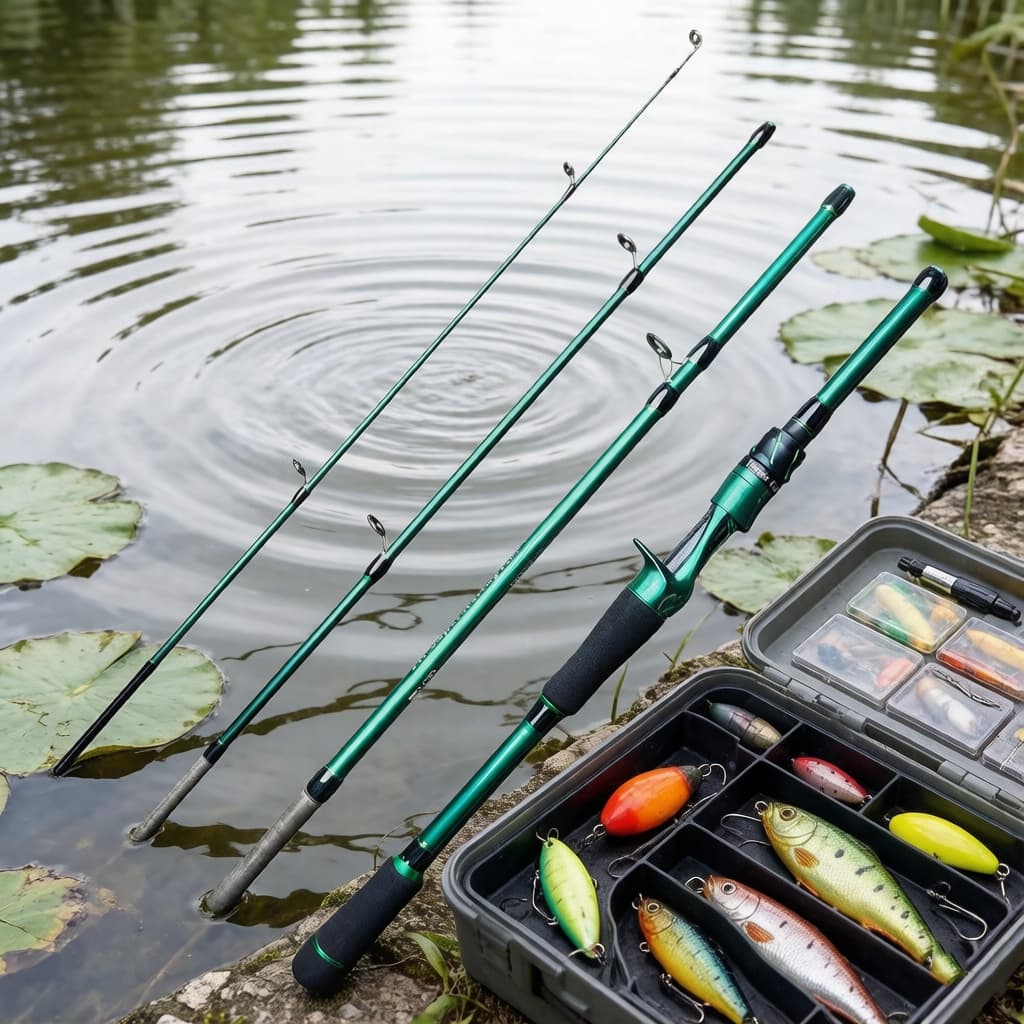 Vara de isca M ajustável, vara de pesca de 4 seções, vara de pesca portátil, vara de isca Super dura, 5-20G, peso de isc