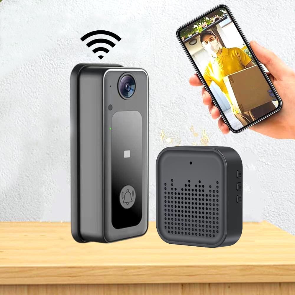 Câmera Sem Fio Campainha Áudio Bidirecional De Vídeo Inteligente Doméstica Alimentada Por Nuvem Mini Bateria 1080HD Imag