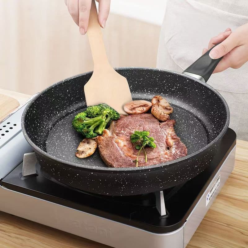 Assadeira antiaderente, adequada para todos os fogões, fácil de limpar, revestimento de quartzo, 24/28 cm, com fio à pro