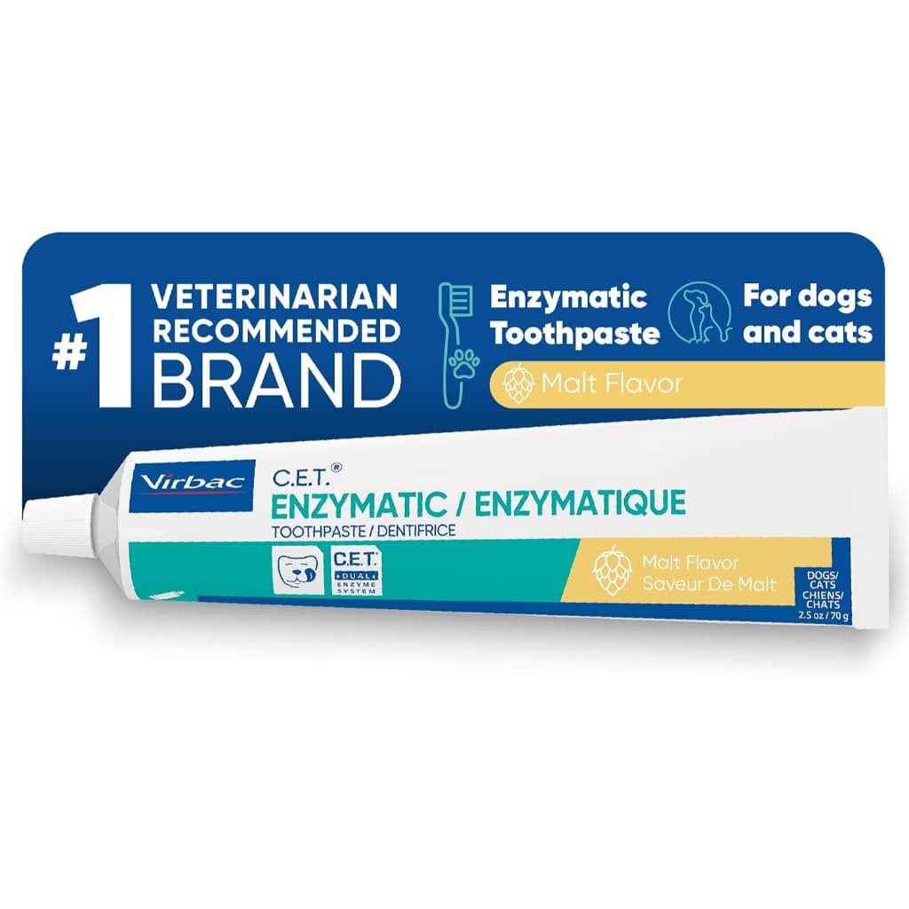 Cet Pasta De Dente Enzimática Para Cães E Gatos , 2.5 Onças | Controle De Placa Tártaro Hálito Fresco , Cuidados Dentári