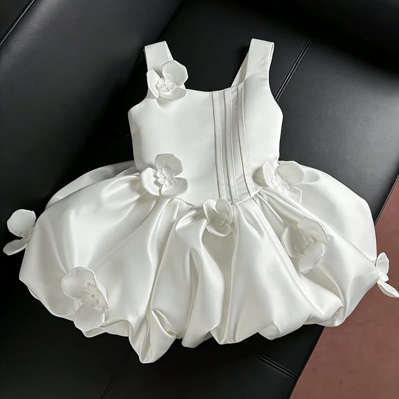 2026 Nova Moda Flores Meninas Vestido De Natal Festa De Aniversário Princesa 8-12 Anos De Idade Roupas Infantis