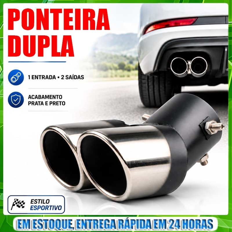 Tubo De Escape De Aço Inoxidável , 63 Mm , Tipo universal De Duplo Dobrável Adequado Para Tubos De 3.8 A 5.8 Cm De Diâme
