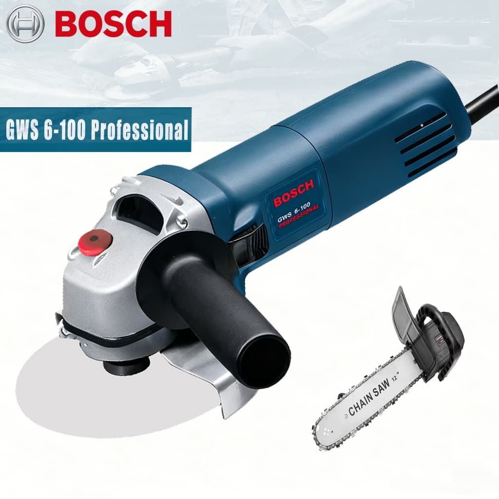 Esmerilhadeira 220V Lixadeira Bosch GWS6-100 lixadeira elétrica 110V Kit Completo com Serra Motriz