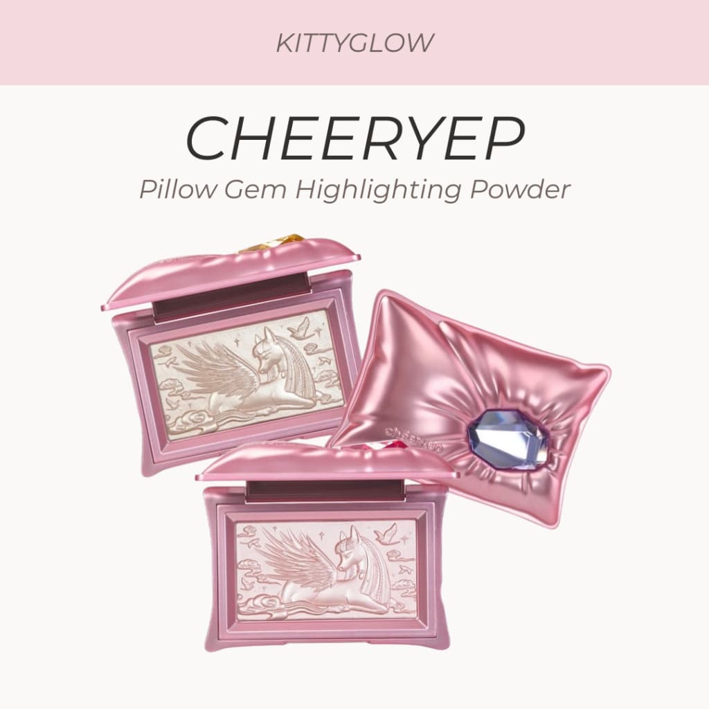 Pó Iluminador De Gema De Travesseiro CHEERYEP | Brilho Luminoso • Alto Textura Suave