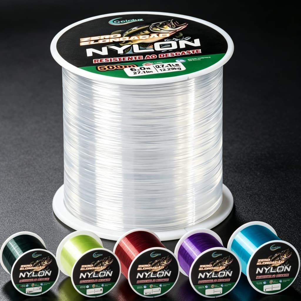 500m Líder Revestido De Fluorocarbono 100M-Linha De Afundamento De Fibra De Carbono 4.1-34.3LB Para Pesca De Carpa
