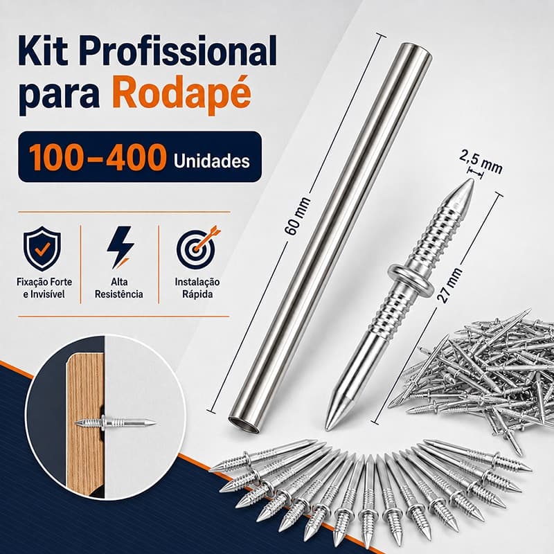 Parafusos Alta Resistência e Alta Penetração 100‑400 PCS Para Construção, Madeira e Metal Kit Várias Quantidades