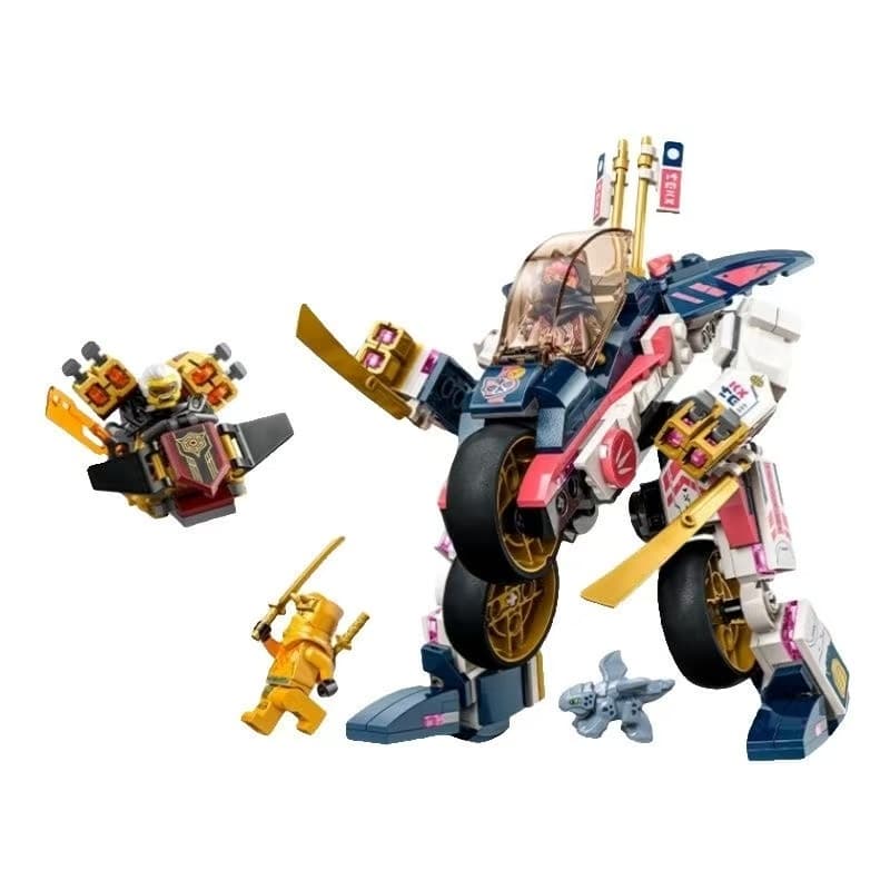 Sora's Transforming Mech Bike Racer Blocos De Construção Brinquedos Educativos Infantis Compatible lego Ninjago 71792