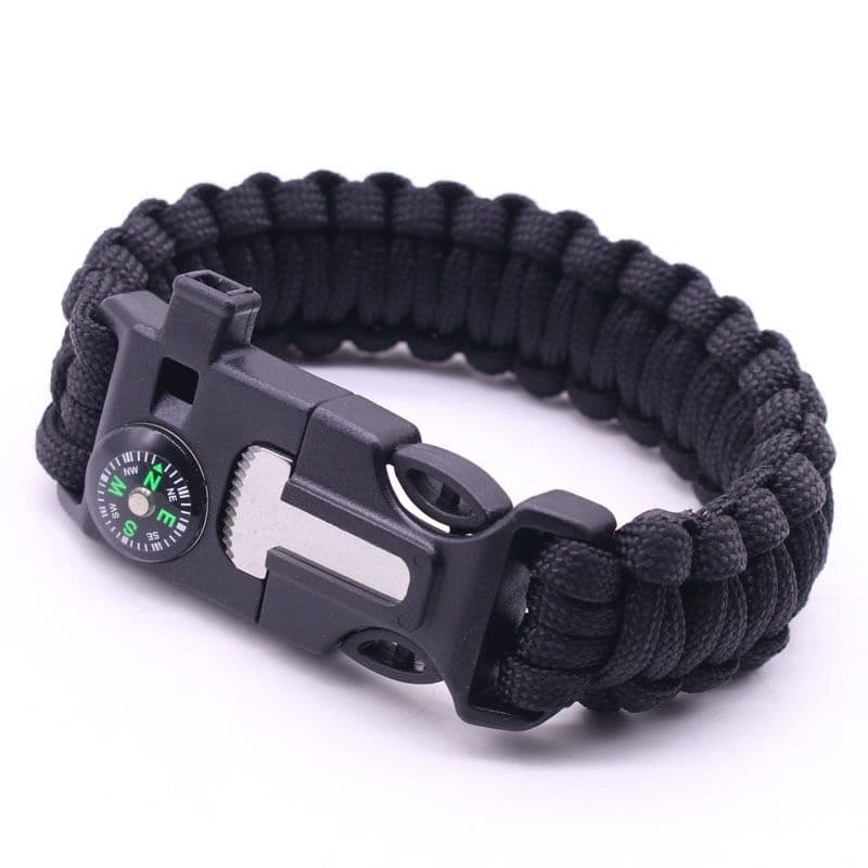 [Estoque pronto] Pulseira de sobrevivência ao ar livre guarda-chuva corda pulseira ao ar livre pulseira de sobrevivência
