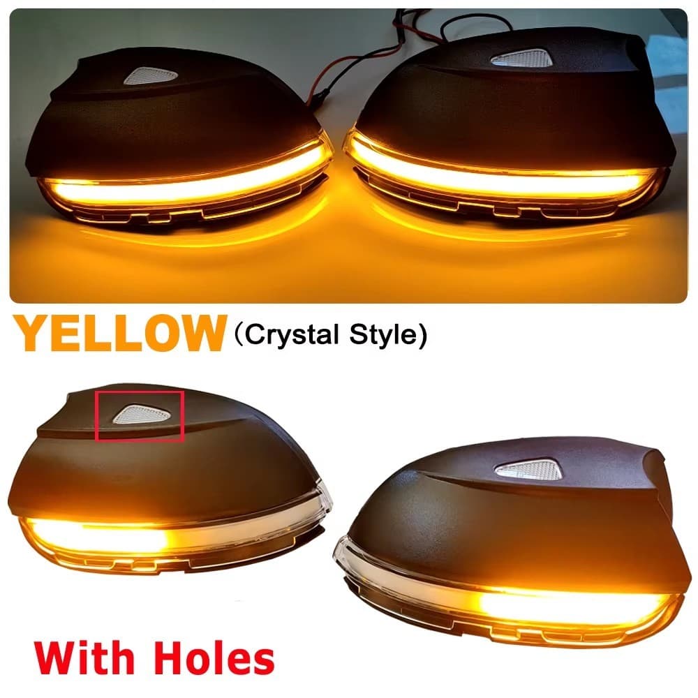 LED Dinâmico Sinal De Volta Luz Para Volkswagen VW GOLF 6 VI MK6 GTI R Linha R20 Touran Pisca Fluindo Água Piscando