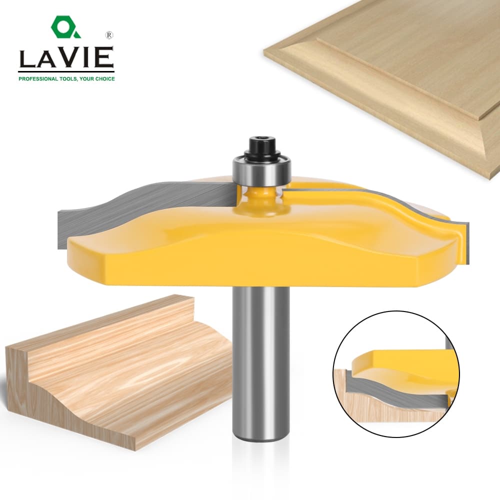LAVIE 1 Peça 12mm 1/2 Polegada Haste De Carboneto De Painel Elevado Broca De Roteador Com Porta De Madeira Ogee Grande F