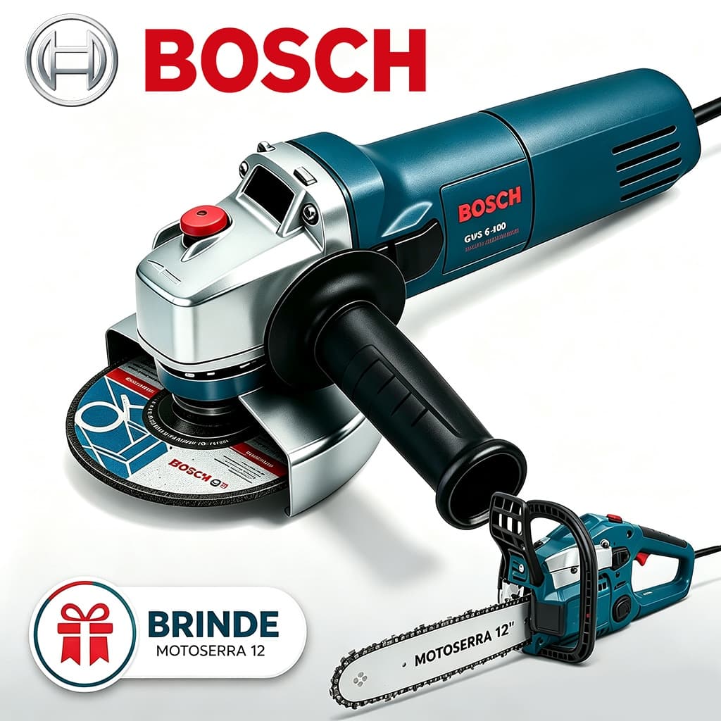 Esmerilhadeira Angular 1000W esmerilhadeira Lixadeira Bosch Original GWS 6-115 Ferramentas elétricas
