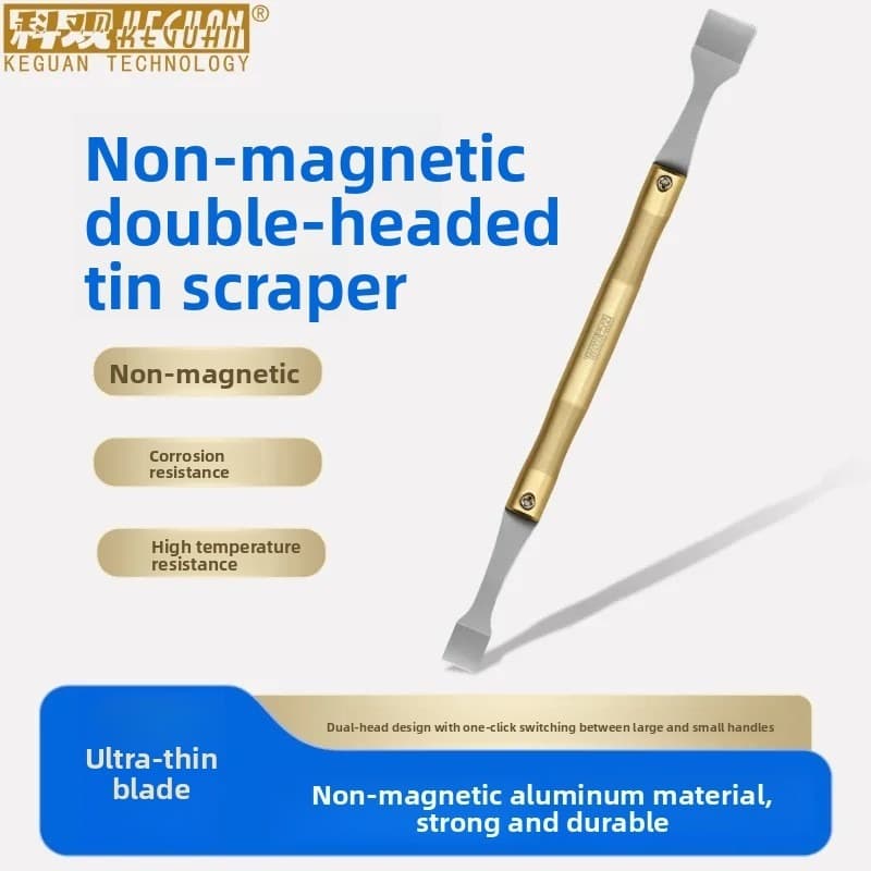 KEGUAN K8 Raspador De Pasta De Solda De Aço Inoxidável BGA Spudger De Mistura Para Reparo De Celular