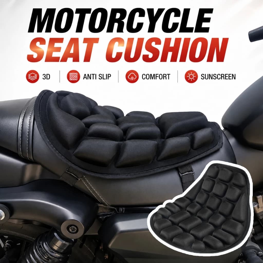 Almofada Universal Para Assento De Motocicleta , Antiderrapante , Elétrica , Respirável , De , Acessórios Novo