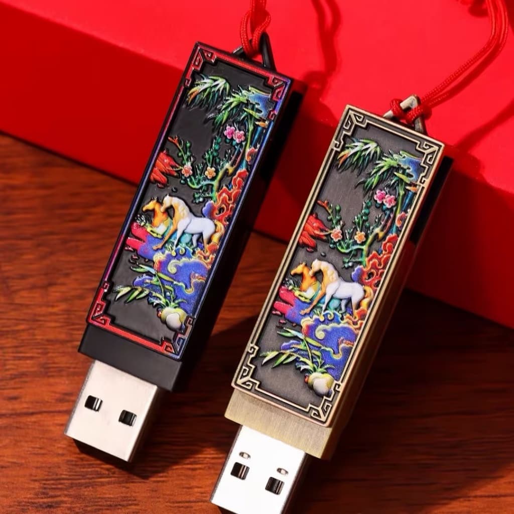 China Fengfeng Xiaoma Knot Metal À Prova D'água USB Pen Drive De Alta Velocidade 1GB 2GB 4GB 8GB 16GB 32GB 64GB 128GB 2T