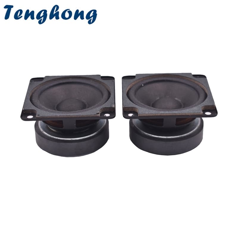 Tenghong 2pcs 2.75 Polegada Alto-Falante De Gama Completa 4Ohm 8Ohm 10W Woofer Midrange Bass Máquina De Publicidade Fala