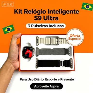 (Entrega rápida) 2026 S9 Ultra Relógio Inteligente TWS Fone De Ouvido Dois Em Um Smartwatch 2,02 Polegadas PK 8 Série