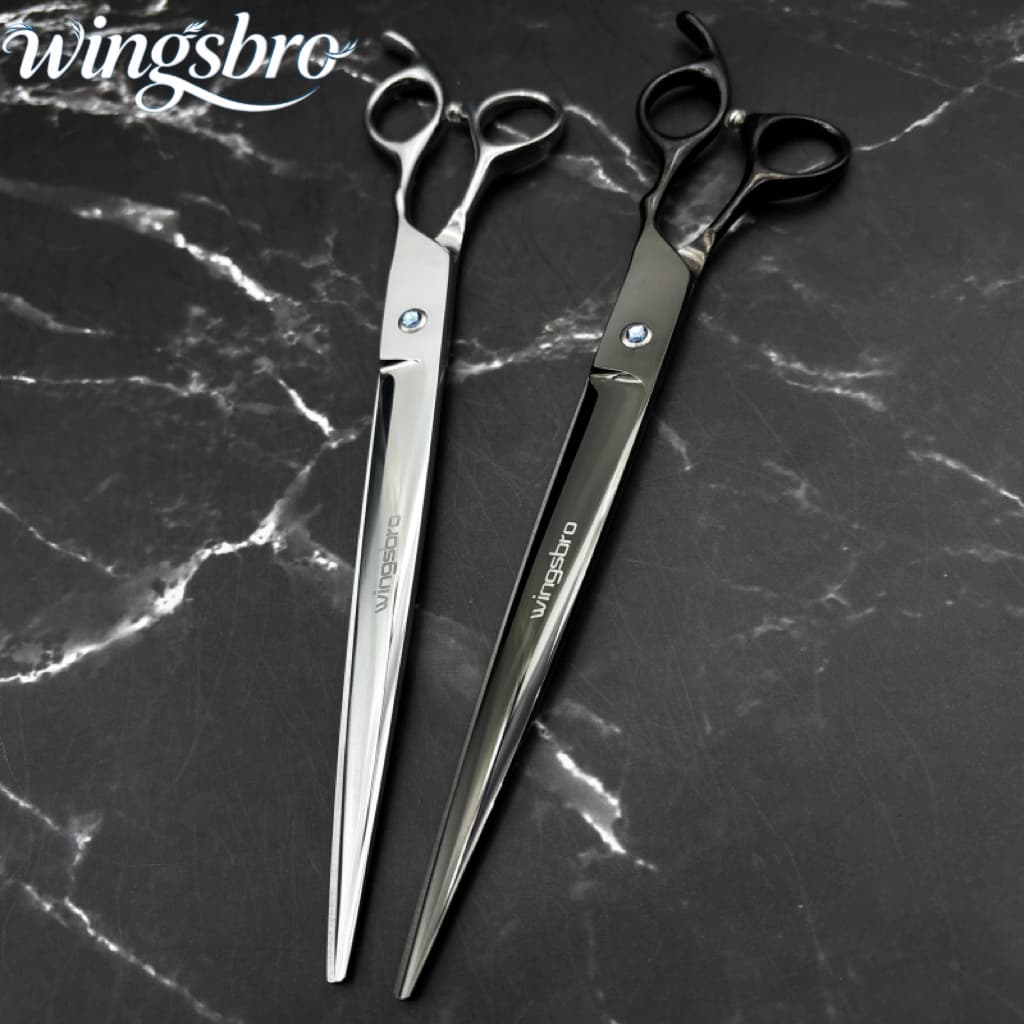 Wingsbro 9 " Tesoura De Corte De Cabelo Com Borda Afiada Para Cuidar De Cães