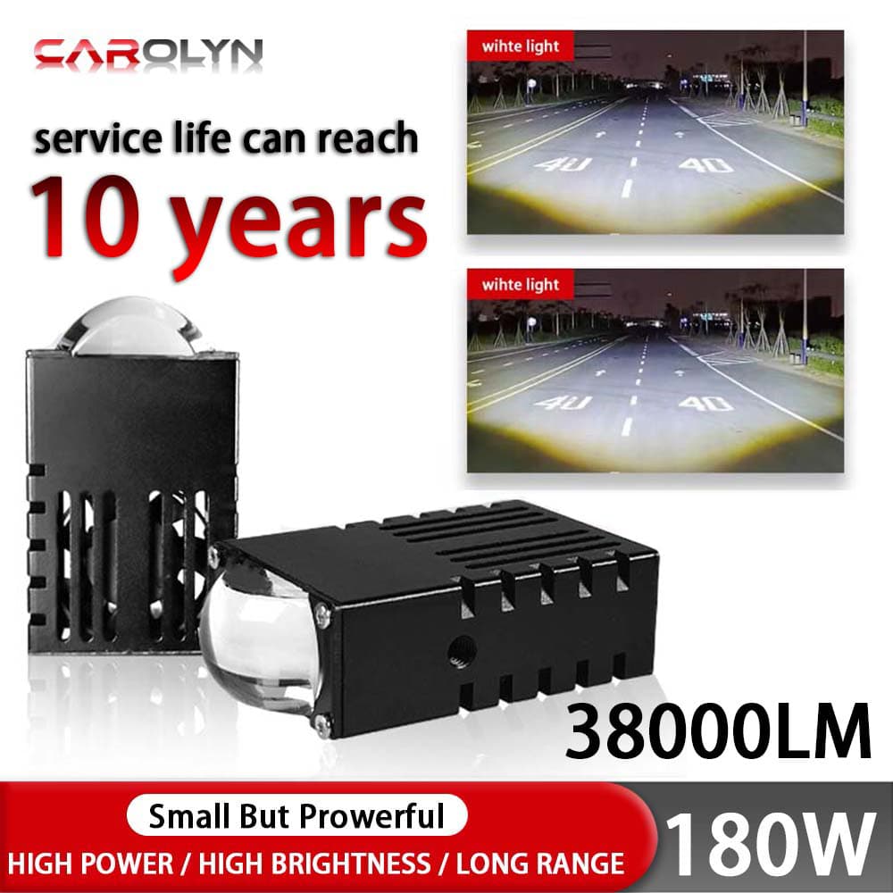 carolyn Led Farol Pára-Choques Lâmpadas De Nevoeiro Lente Do Projetor Luz De Trabalho Mini Condução Luzes Auxiliares Par