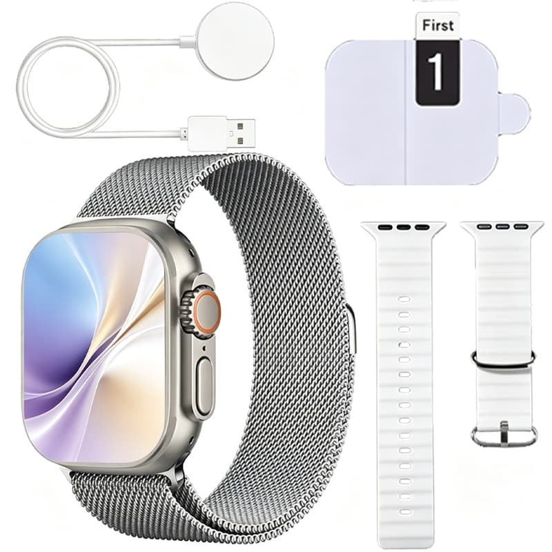 Smartwatch Relógio Inteligente + Película Protetora + Estojo/Papel De Parede Personalizado/calculator/Visualização De Me