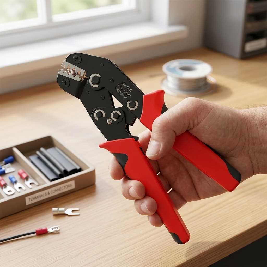 Alicate De Crimpagem Profissional Para Economia De Trabalho SN-58B Terminais Spade Dupont Ferramentas Elétricas De Repar