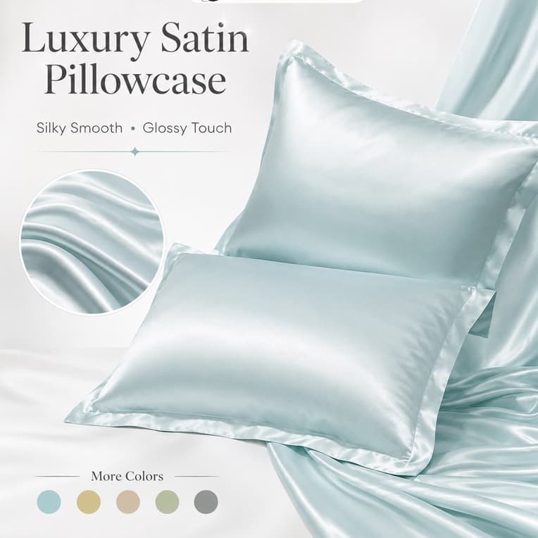 Fronha De Resfriamento Tencel Premium Lyocell Sedosa E Macia Proteção Para A Pele Do Cabelo Luxo Prata Cinza Flange Bord