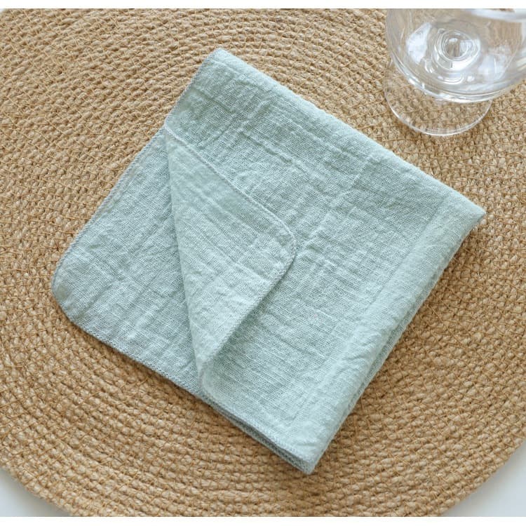 Guardanapos De Algodão Slub , Conjunto De 24 Peças , 30x30 cm ; Tecido Macio E Confortável Acessório De Cozinha Reutiliz