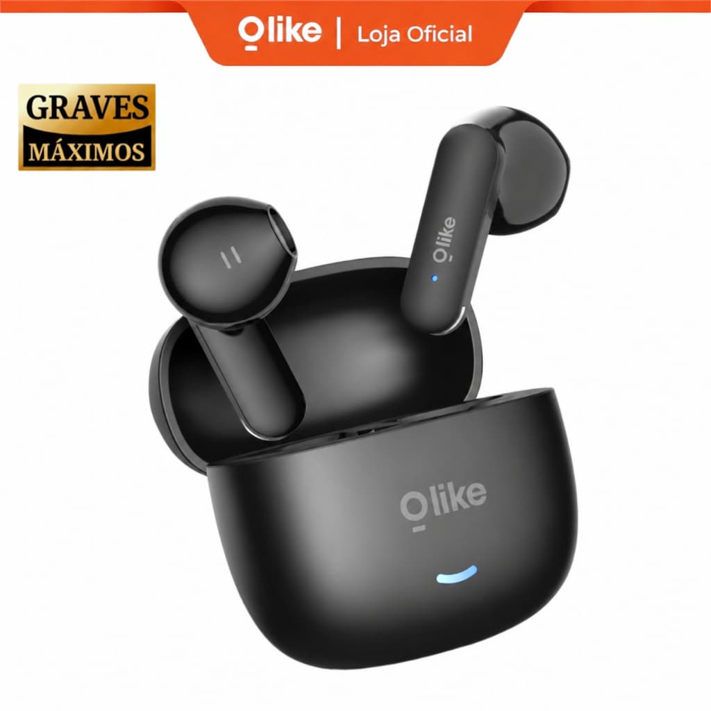 Fones de ouvido Bluetooth Olike T100S intra-auriculares com até 38 horas de duração da bateria e resistência à água IPX4