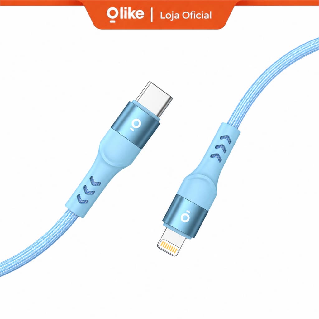 Cabo de carregamento rápido Olike D102 de 60 W/100 W interface USB-C/Tipo C transferência de dados de 480 Mbps