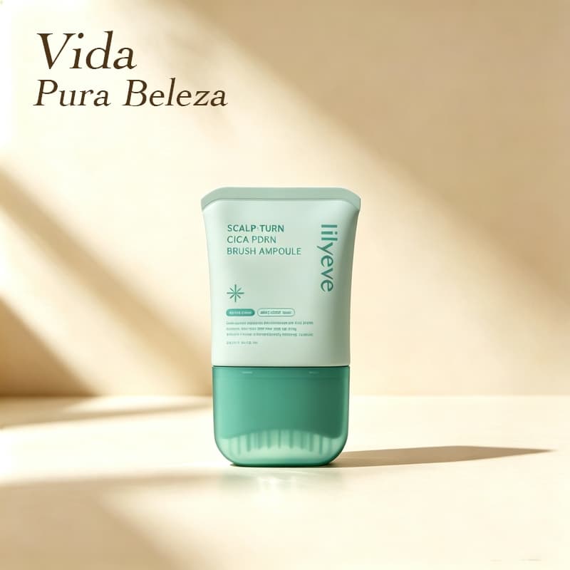 Lilyeve Scalpton Cica PDRN Escova Ampola Refrescante Para Queda De Cabelo 100ml , 30ml