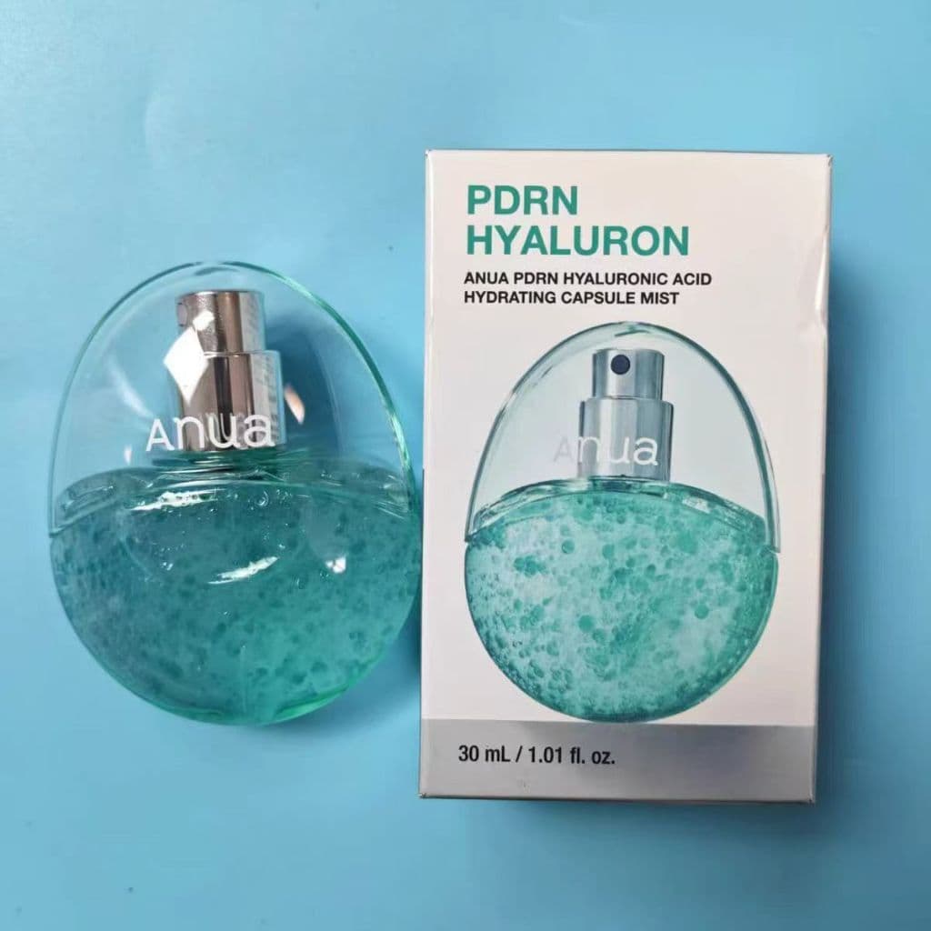 Spray Facial Hidratante com PDRN, Ácido Hialurônico e Colágeno 30ml, Cápsulas de Liberação Suave