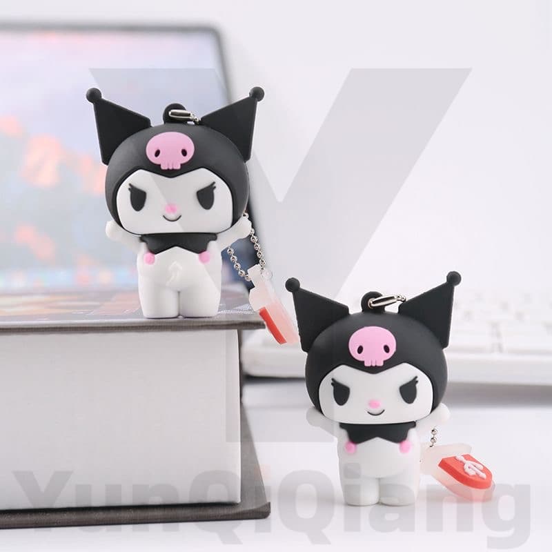 Personagem De Desenho Animado Kuromi Mini USB À Prova D'água De Alta Velocidade Pen Drive 1GB 2GB 4GB 8GB 16GB 32GB 64GB
