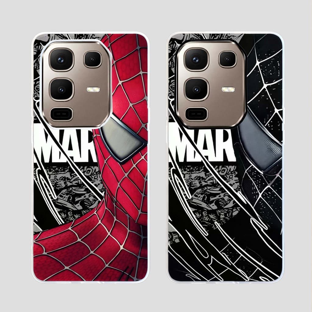 Anime Vermelho E Preto Caso Do Homem-Aranha Para Infinix Nota 60 50S 50X 50 Pro Plus + Borda 5G Embalagem Legal Marvel S