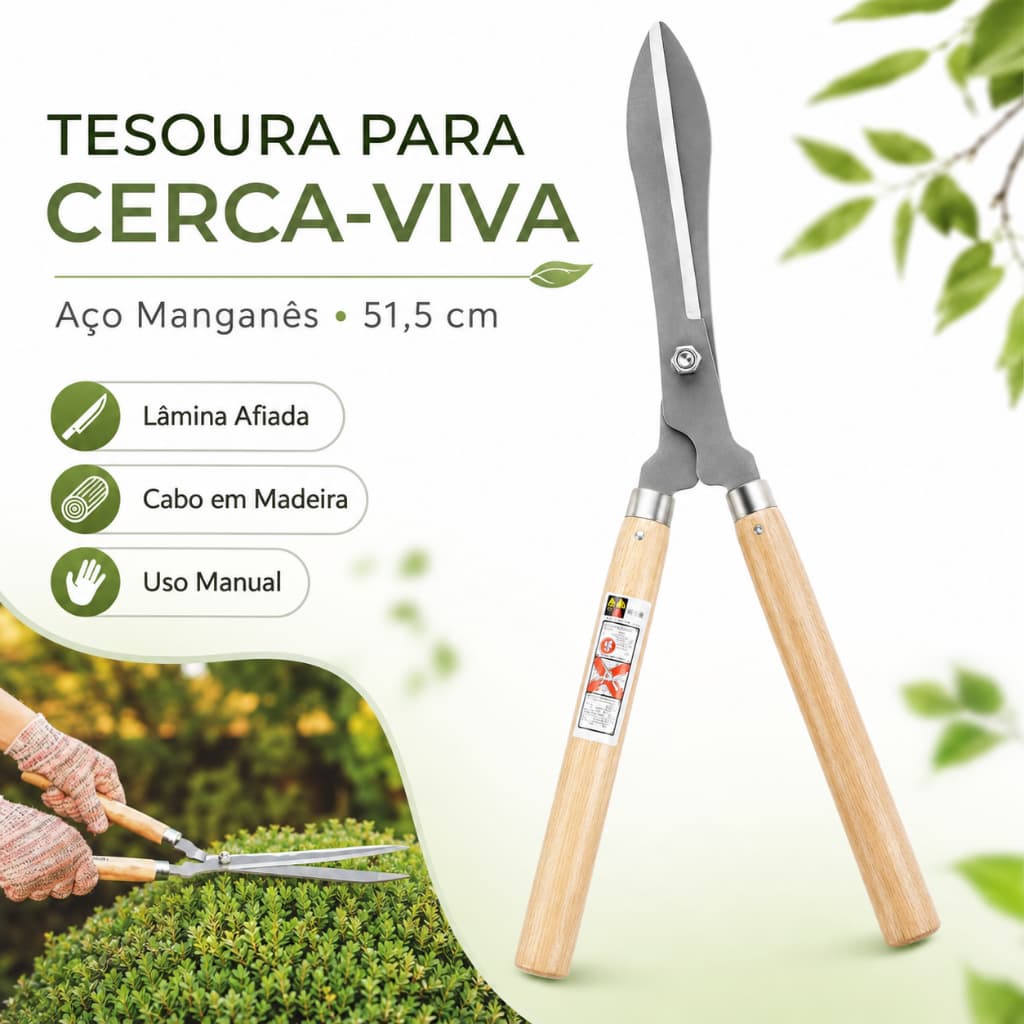 Tesoura de Poda Grama Jardim Cerca Cerca-viva Tesourão Jardinagem