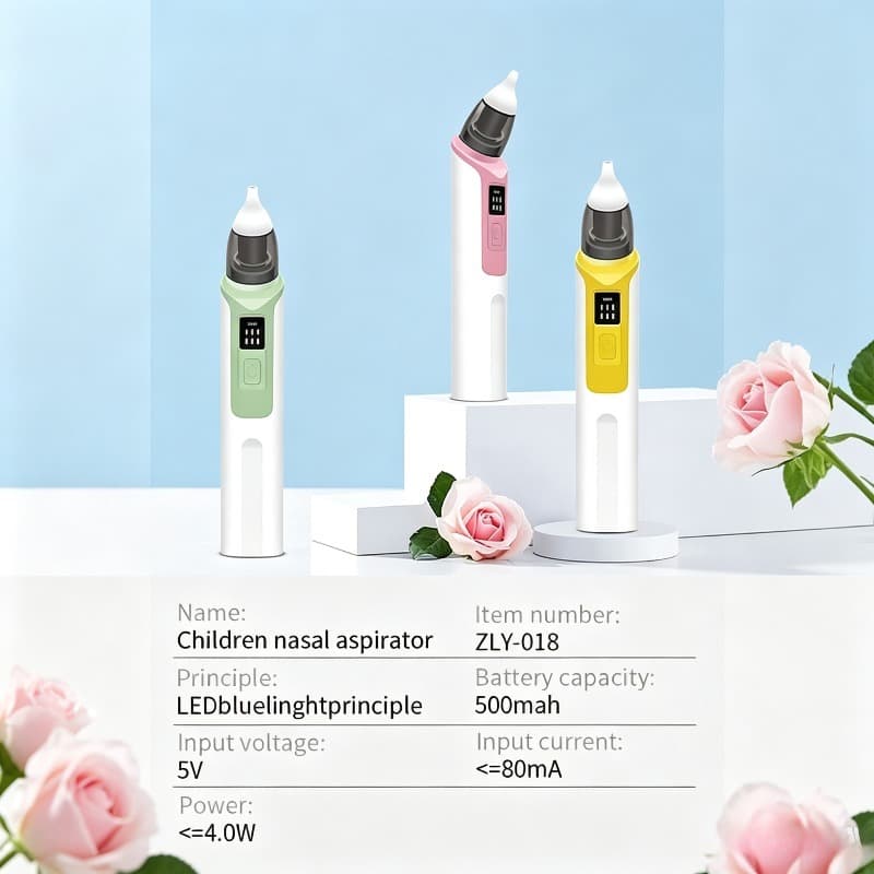 Aspirador Nasal Elétrico Para Bebês , Sucção Ajustável De 6 Velocidades , Recarregável , Limpador De Ranho , Display Dig