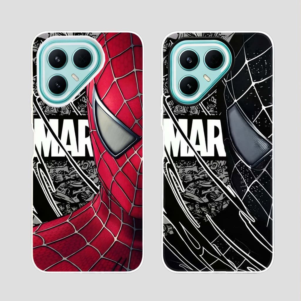 Anime Vermelho E Preto Caso Do Homem-Aranha Para Tecno Pova 7 6 5 Pro Ultra Fino 5G 4G Embalagem Legal Marvel Super-Heró