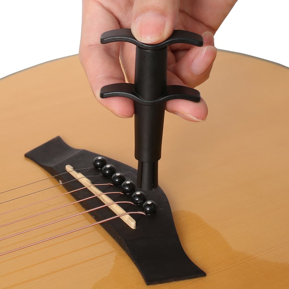 Extrator De Pino De Ponte De Guitarra Acústica – Punho De Mola E Sem Desaparecimento